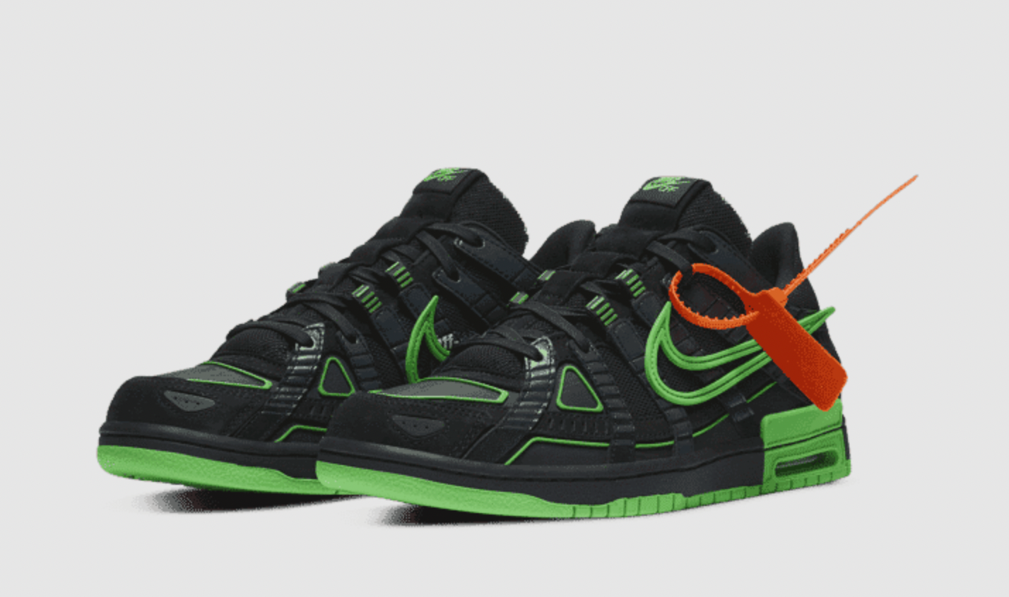 NIKE DUNK RUBBER "Off-White - Green Strike"