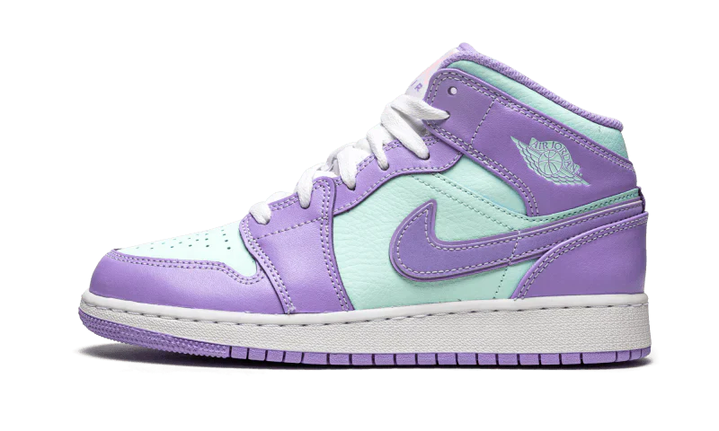 Air Jordan 1 Mid Purple Aqua